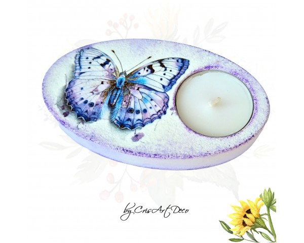 Suport decorativ pentru lumanare - fluturas 115850